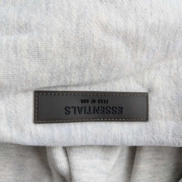 Fear Of God Essentials Hoodie In Oatmeal - Picture 4 of 8